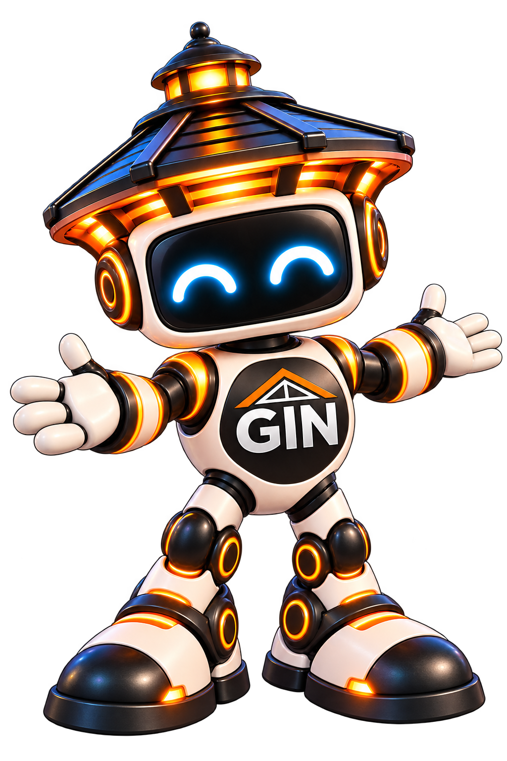 GIN the Gazebo Installers Network mascot welcoming installers to join the network